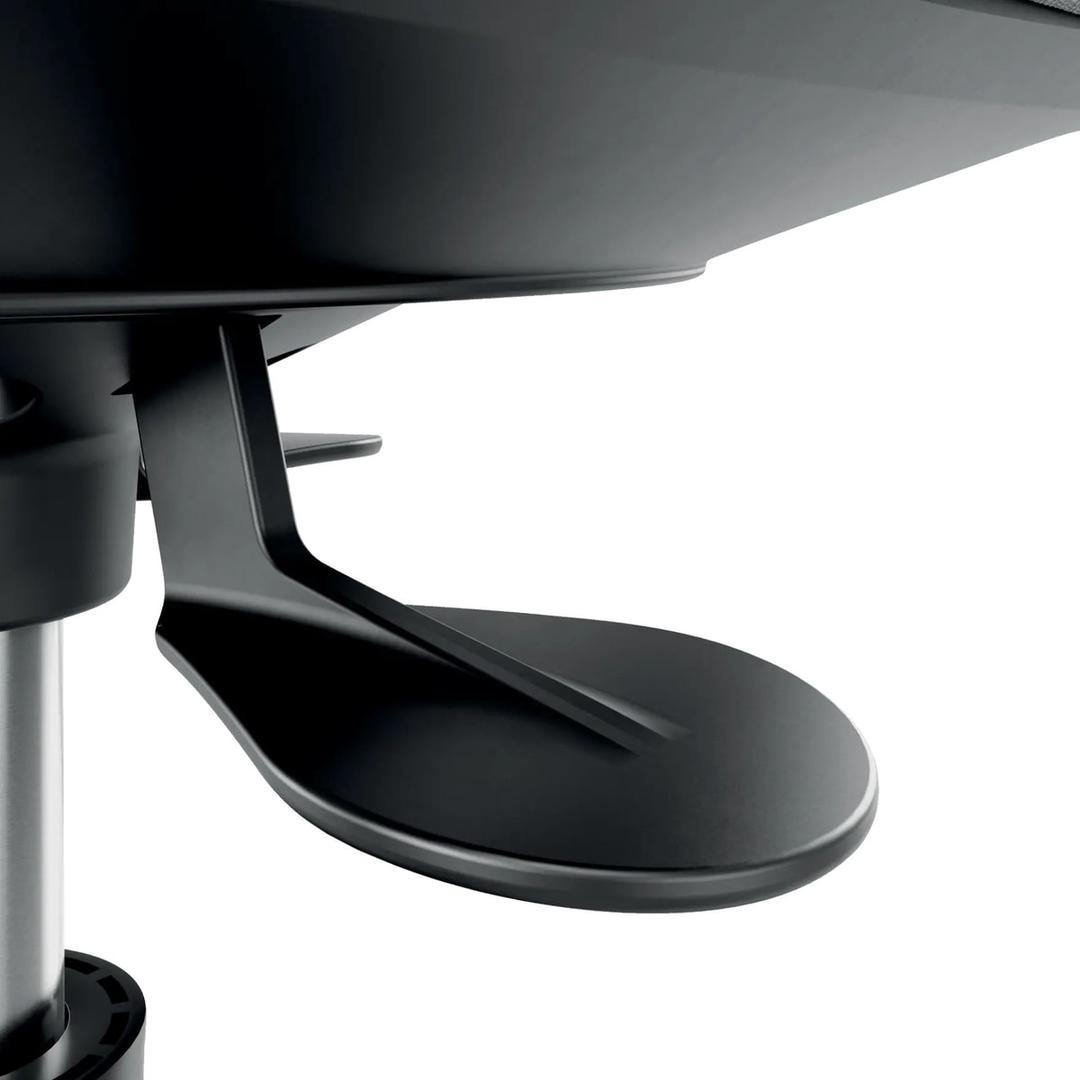 Tabouret à roulettes Ergo assise oscillante gris clair LEITZ - Tabouret à roulettes LEITZ Ergo assise oscillante gris clair, piètement