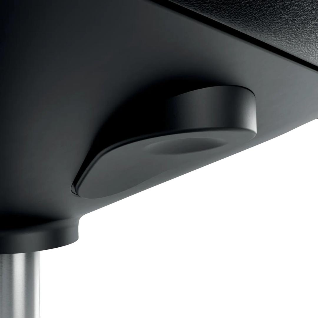 Tabouret à roulettes Ergo assise confortable noir LEITZ - Tabouret à roulettes LEITZ Ergo assise confortable noir, assise