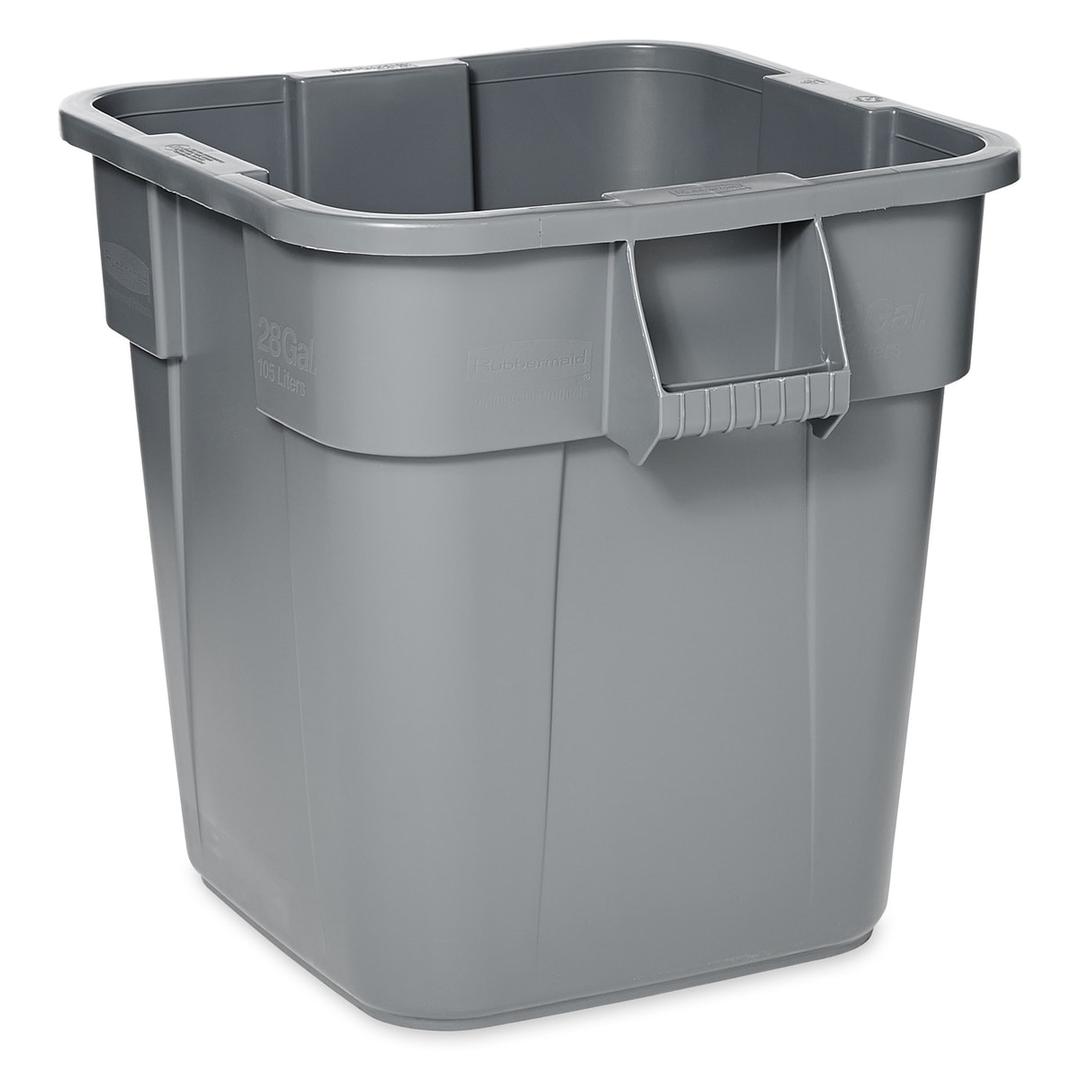 Collecteur de déchets carré, 106 ou 151,4 litres BRUTE carré RUBBERMAID - Collecteur Rubbermaid BRUTE carré 106 litres, vue d'ensemble