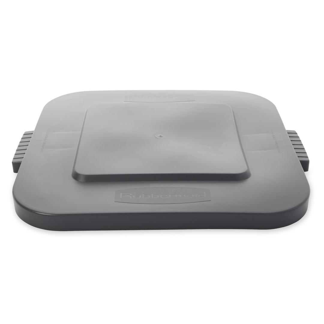 Couvercle pour collecteur BRUTE carré 106 litres BRUTE couvercle carré 106 litres RUBBERMAID - Couvercle gris Rubbermaid BRUTE carré 106 litres, autre vue
