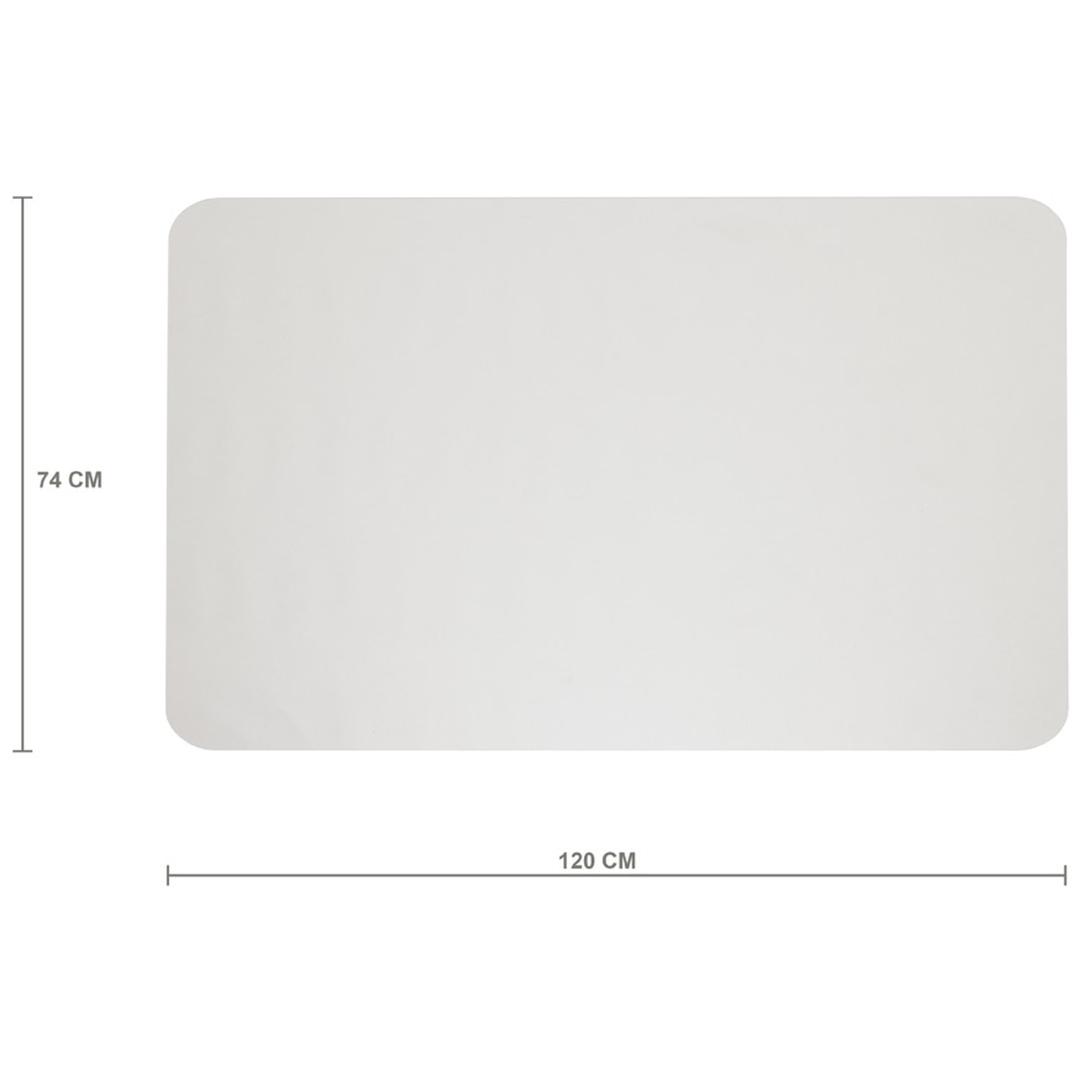 Tapis de sol de bureau transparent, 1,8 mm PET pour sol dur RILLSTAB - Tapis de sol rillstab PET transparent pour sol dur, 740 × 1200 mm, avec ses cotes