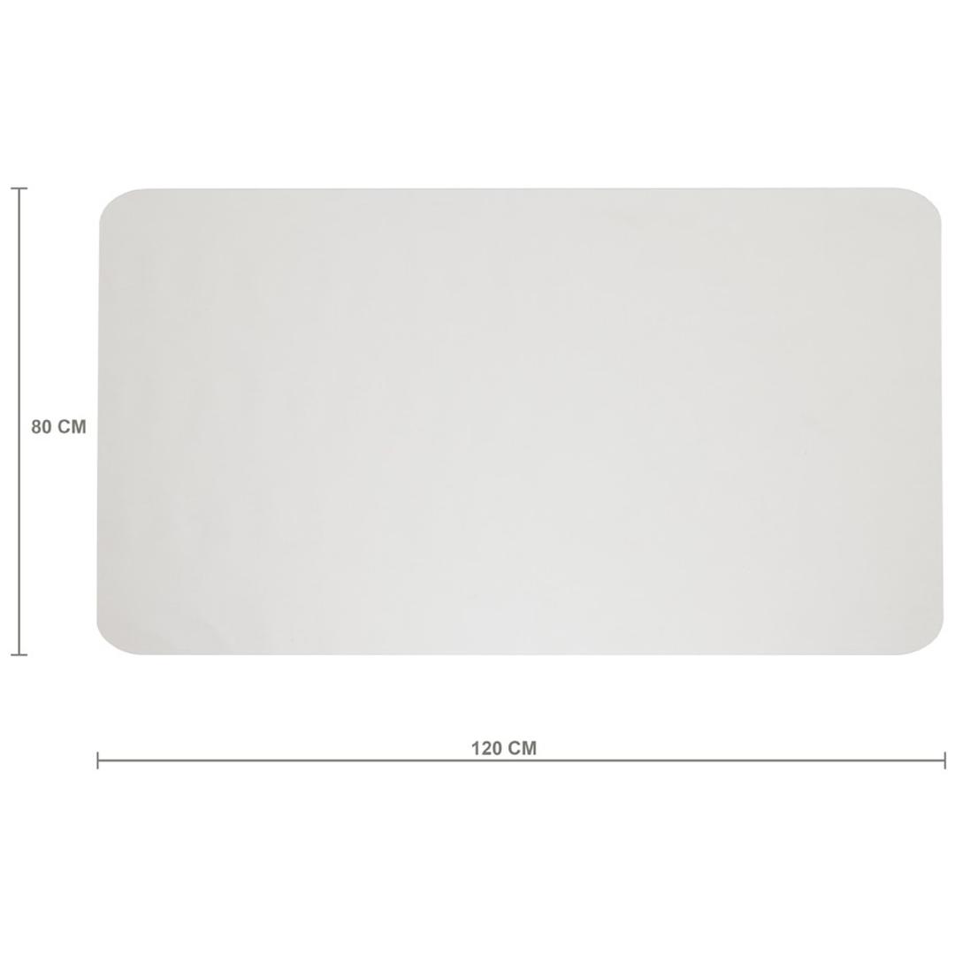 Tapis de sol de bureau transparent, compatible sol chauffant Polycarbonate pour sol dur RILLSTAB - Tapis de sol rillstab polycarbonate transparent pour sol dur, 800 × 1200 mm, avec ses cotes