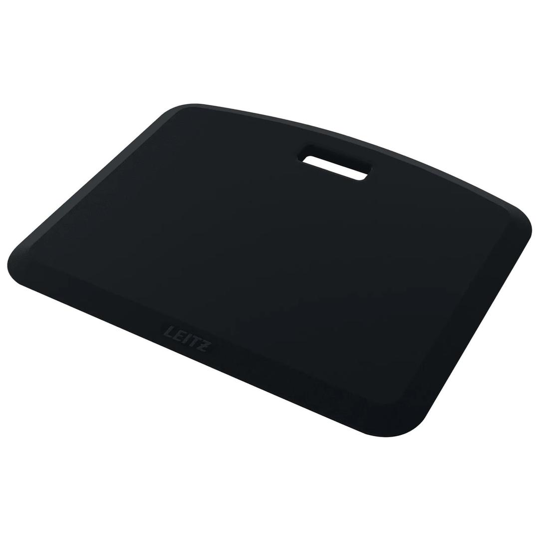 Tapis anti-fatigue compact avec poignée Ergo Cosy LEITZ - Tapis anti-fatigue Leitz Ergo Cosy gris velours, avec sa poignée