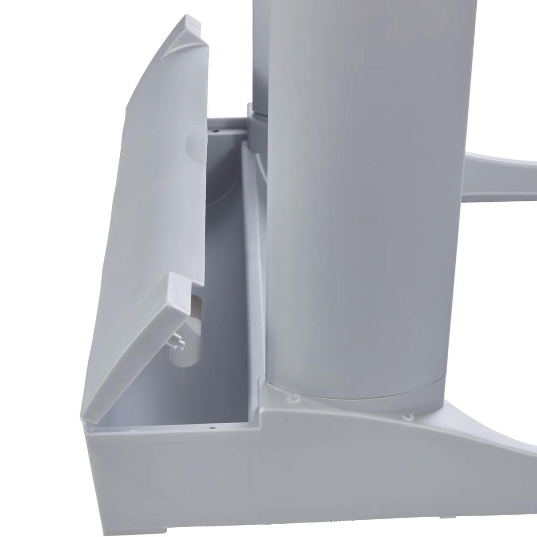 Support de sac poubelle, 60 à 120 litres ole KEEEPER - Compartiment de rangement des sacs dans le socle du support keeeper ole