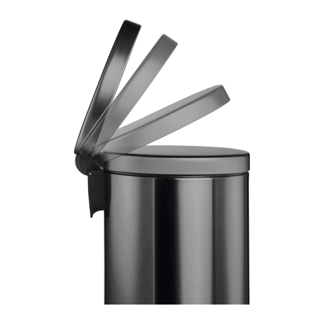 Poubelle d'intérieur à pédale, de 5 à 30 litres Poubelle à pédale ronde DURABLE - Ouverture du couvercle de la poubelle à pédale DURABLE anthracite