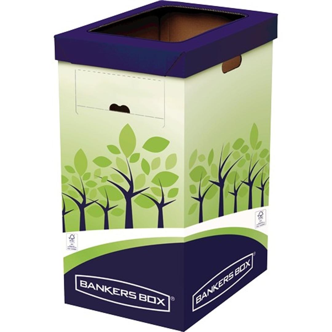 Collecteur de papier en carton, 69 litres grande corbeille de tri FELLOWES - Grande corbeille de tri Fellowes BANKERS BOX, vue d'ensemble
