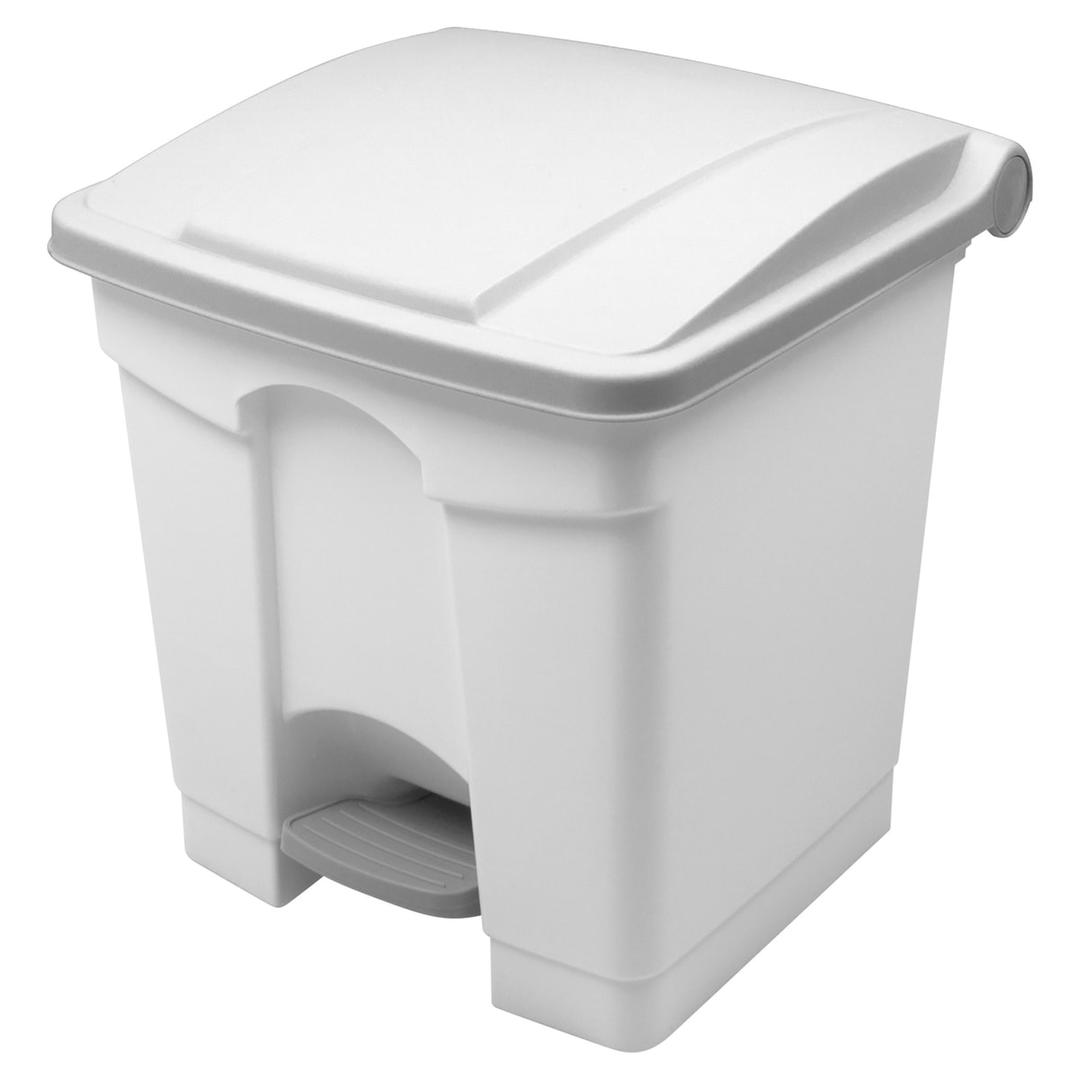 Poubelle à pédale de tri, 30 à 90 litres the step HELIT - Poubelle à pédale helit the step 30 litres blanc, vue d'ensemble