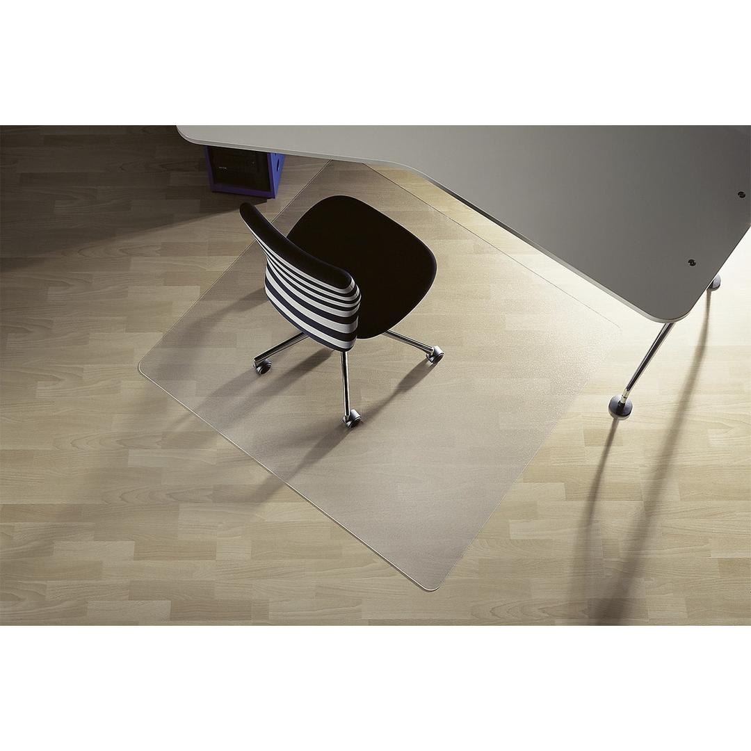 Tapis de sol de bureau en PET, 1,8 mm Duragrip Meta pour sol dur RS OFFICE - Tapis de sol RS Office Duragrip Meta pour sol dur sous un fauteuil de bureau, sur parquet