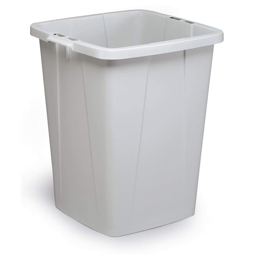 Poubelle de tri carrée, 90 litres DURABIN 90 DURABLE - Poubelle DURABLE DURABIN 90 litres gris, vue d'ensemble