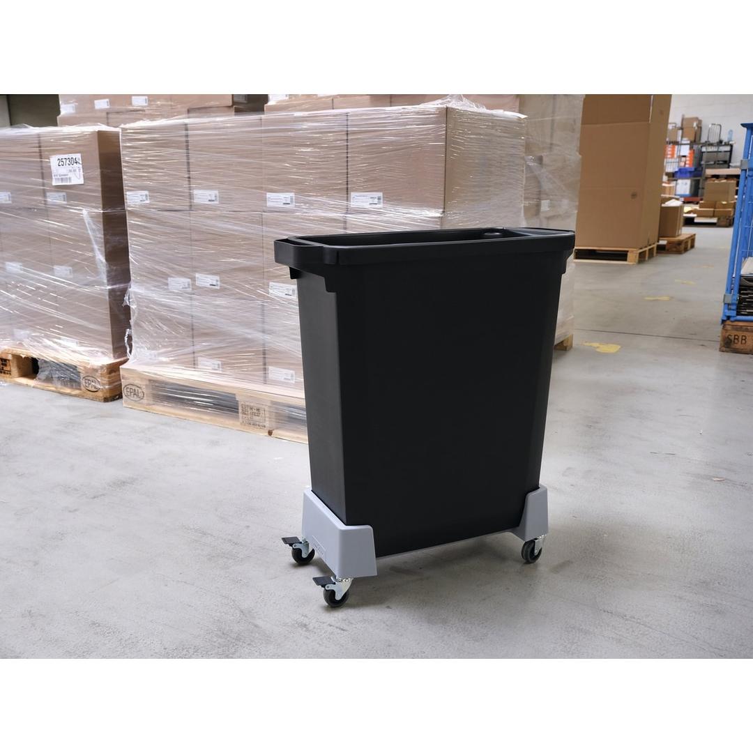 Chariot à roulettes pour poubelle DURABIN 60 litres DURABIN chariot 60 DURABLE - Chariot DURABLE DURABIN 60, avec une poubelle DURABIN 60