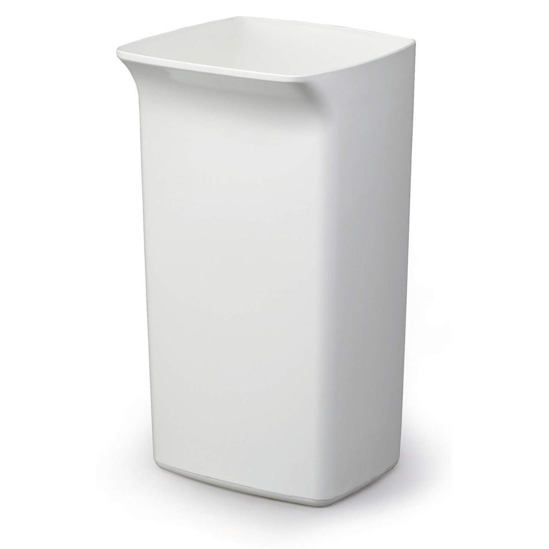 Poubelle de tri 40 litres, blanche DURABIN SQUARE 40 DURABLE - Poubelle DURABLE DURABIN SQUARE 40, avec un couvercle FLIP LID vert, vendu à part