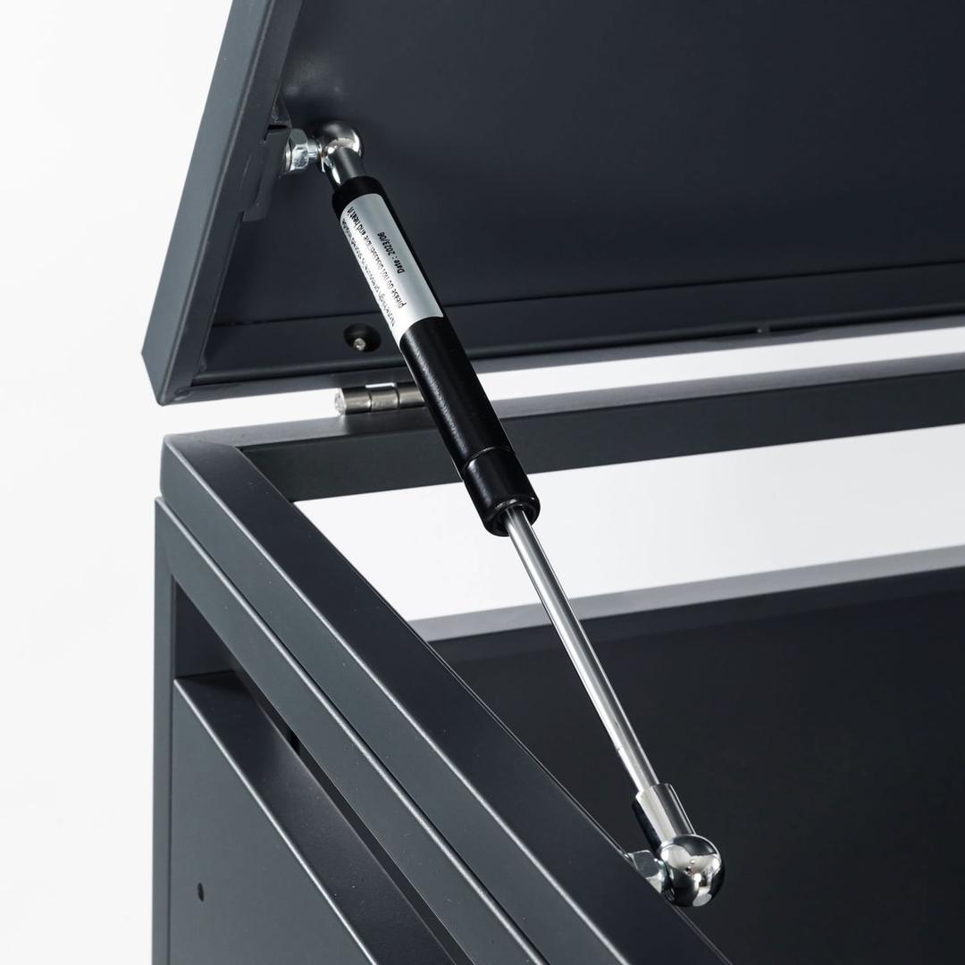 Abri pour une poubelle, bacs jusqu'à 240 litres GB1168 PHOENIX - Abri pour une poubelle Phoenix GB1168, vérins à gaz du couvercle