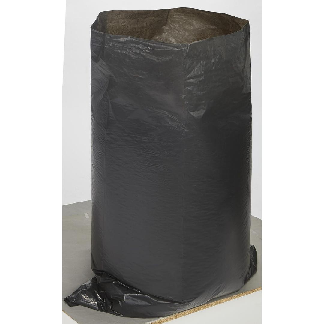 Rouleau de 8 sacs en PEBD recyclé, Ange bleu Sacs poubelle grand format 200 litres, noirs SECOLAN - Sac poubelle Secolan 200 litres noirs déplié