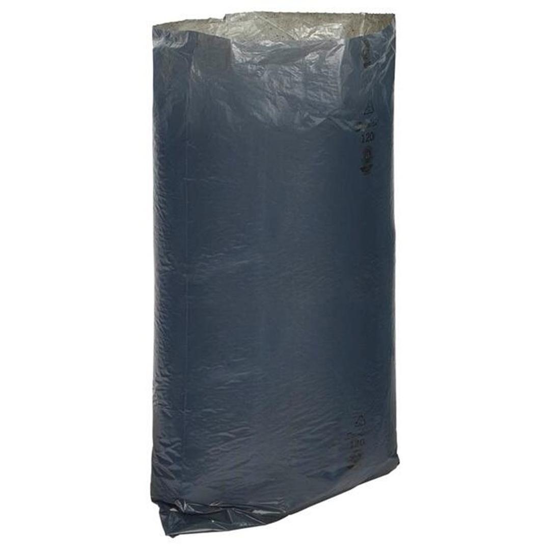 Rouleau de 10 sacs en PEBD recyclé, Ange bleu Sacs poubelle 120 litres, bleus SECOLAN - Sac poubelle Secolan 120 litres bleus déplié