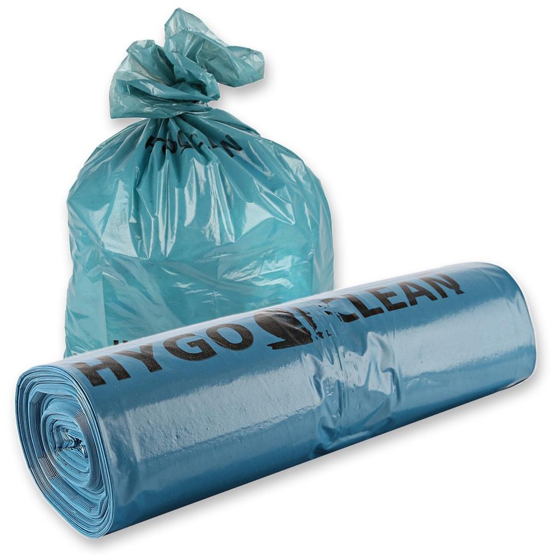 Rouleau de 25 sacs en PEBD recyclé de 60 microns Sacs poubelle 160 litres, bleus HYGOCLEAN - Rouleau de 25 sacs en PEBD recyclé de 60 microns, sacs poubelle HYGOCLEAN 160 litres bleus