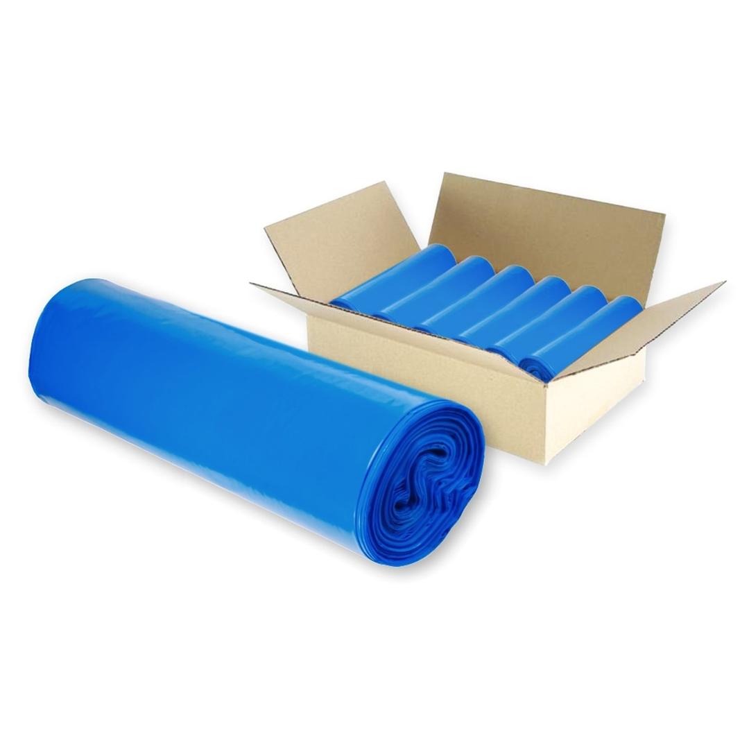 Rouleau de 25 sacs en PEBD recyclé de 32 microns Sacs poubelle 70 litres, bleus DM-FOLIEN - Sacs poubelle dm-folien 70 litres, autre vue