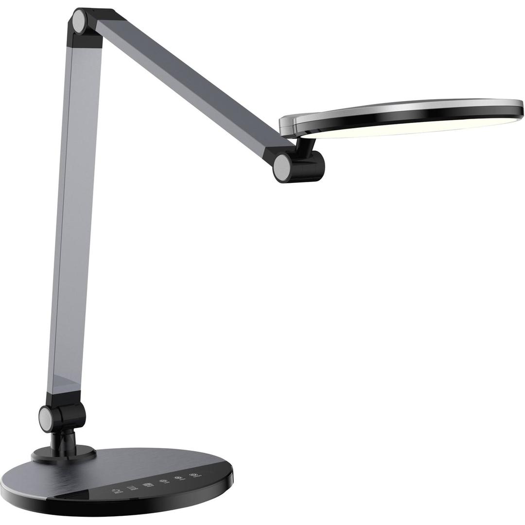 Lampe de bureau LED, double bras articulé, 3 modes CHUCK PAPERFLOW - Lampe de bureau LED PAPERFLOW CHUCK noire, double bras articulé