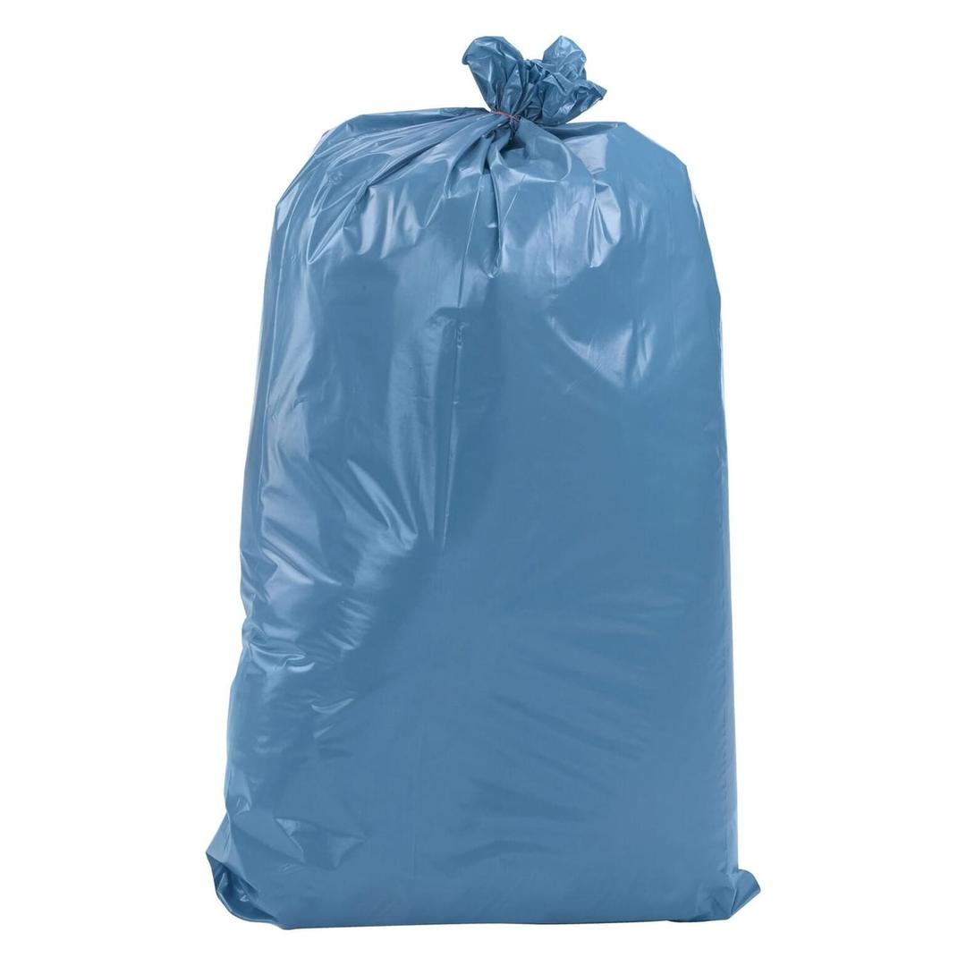 Rouleau de 15 sacs en PEBD de 75 microns, Ange bleu Sacs poubelle renforcés 120 litres, bleus TRILINE - Rouleau de 15 sacs en PEBD de 75 microns, Ange bleu, sacs poubelle renforcés 120 litres, bleus TRIline