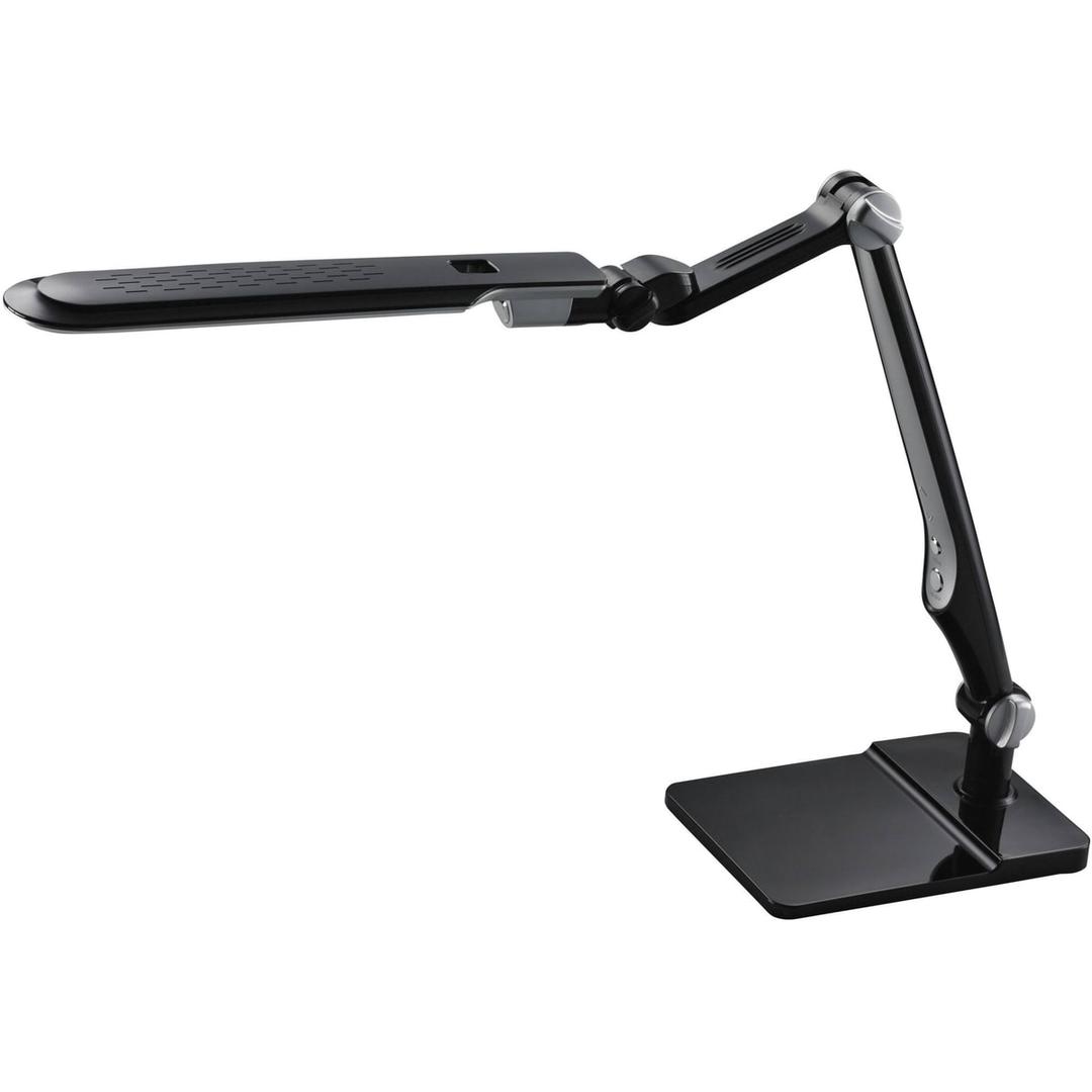 Lampe de bureau LED, double bras articulé, base rotative SANA PAPERFLOW - Lampe de bureau LED PAPERFLOW SANA noire, double bras articulé