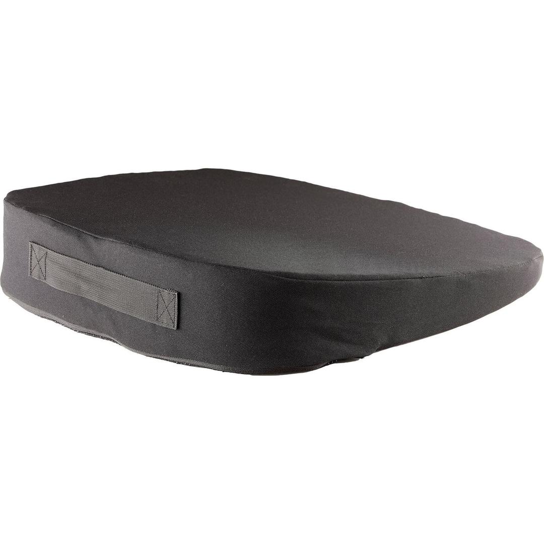 Incliné à 10°, noir Coussin d'assise en biseau Breyta FELLOWES - Coussin d'assise en biseau Fellowes Breyta noir, poignée intégrée