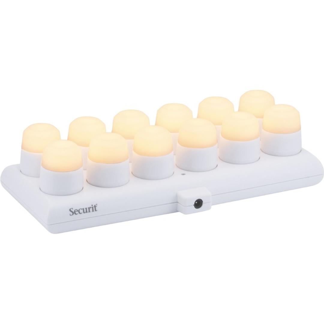 Bougies LED rechargeables, blanc chaud, station de charge AMSTERDAM SECURIT - Station de charge des bougies Securit AMSTERDAM
