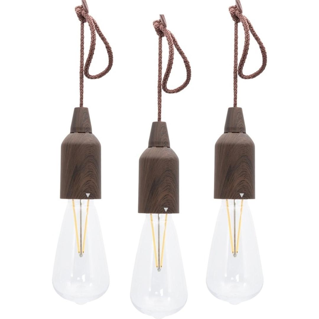 Lampes LED rechargeables à suspendre, lot de 3 COPENHAGUE SECURIT - Lot de 3 lampes LED rechargeables à suspendre Securit COPENHAGUE