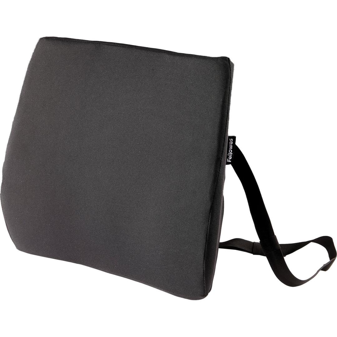Sangle réglable, noir Coussin de dossier Breyta FELLOWES - Coussin de dossier Fellowes Breyta noir, sangle réglable