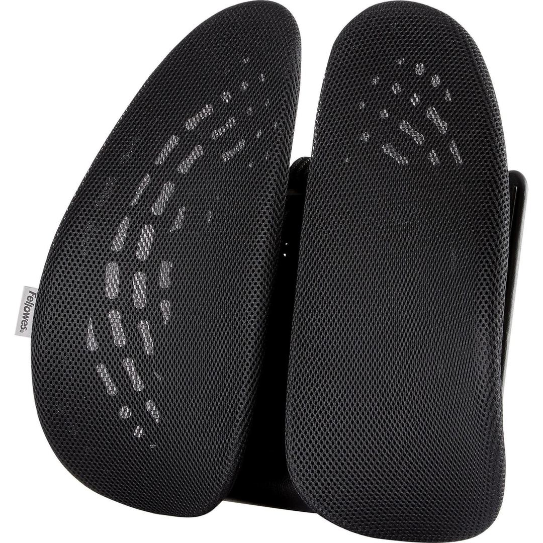 2 parties mobiles, réglable en hauteur, noir Support dorsal Back Angel FELLOWES - Support dorsal Fellowes Back Angel noir, deux parties mobiles