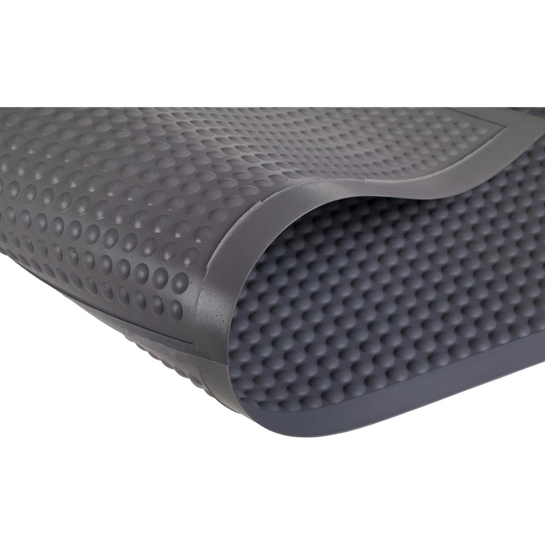 Picots en polyuréthane, 65 x 95 cm, gris Tapis anti-fatigue Yoga Ergo Basic MILTEX - Tapis miltex Yoga Ergo Basic plié, picots et bords biseautés