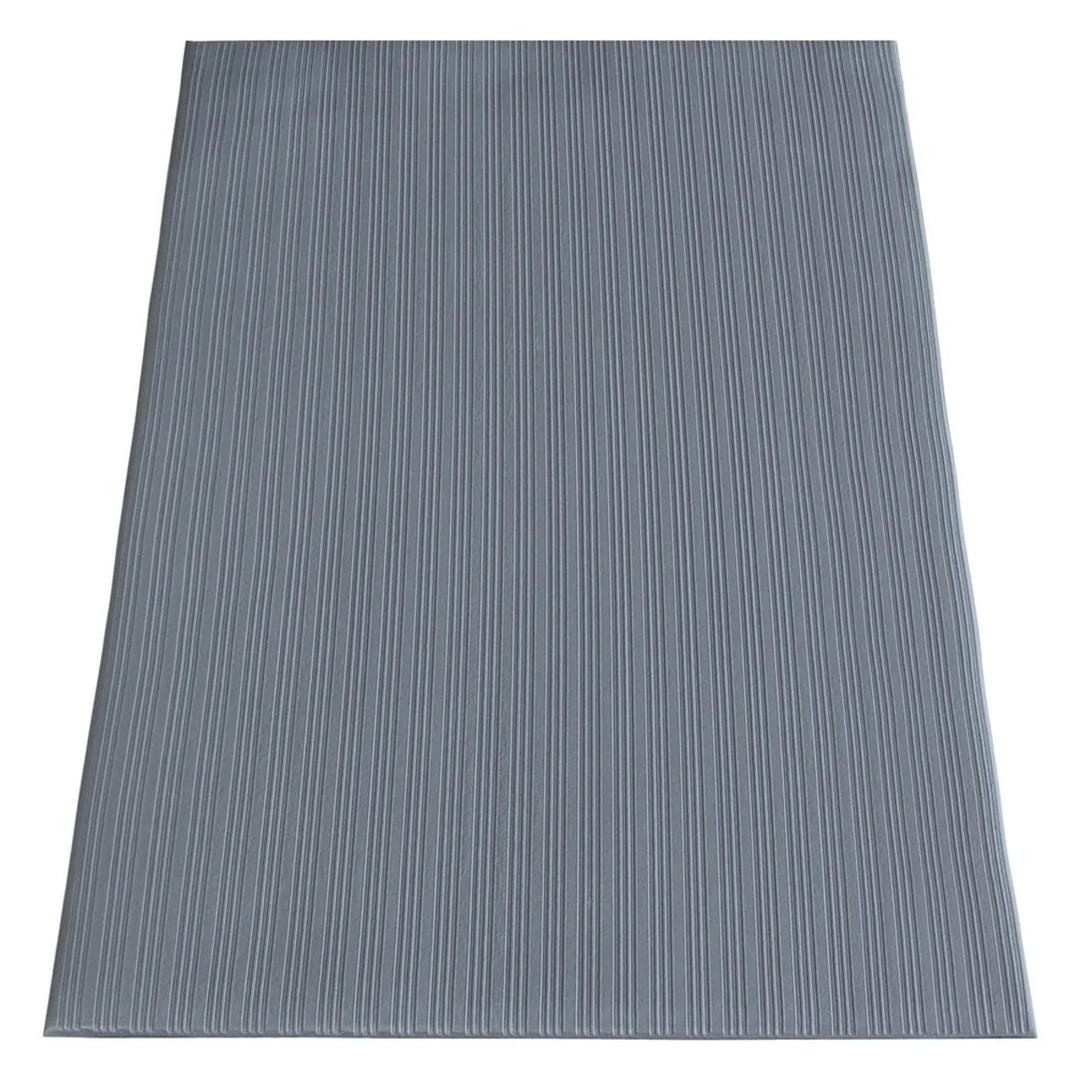 PVC rainuré, 60 x 90 cm, gris Tapis anti-fatigue Yoga Meter Basic MILTEX - Tapis anti-fatigue miltex Yoga Meter Basic gris en PVC rainuré