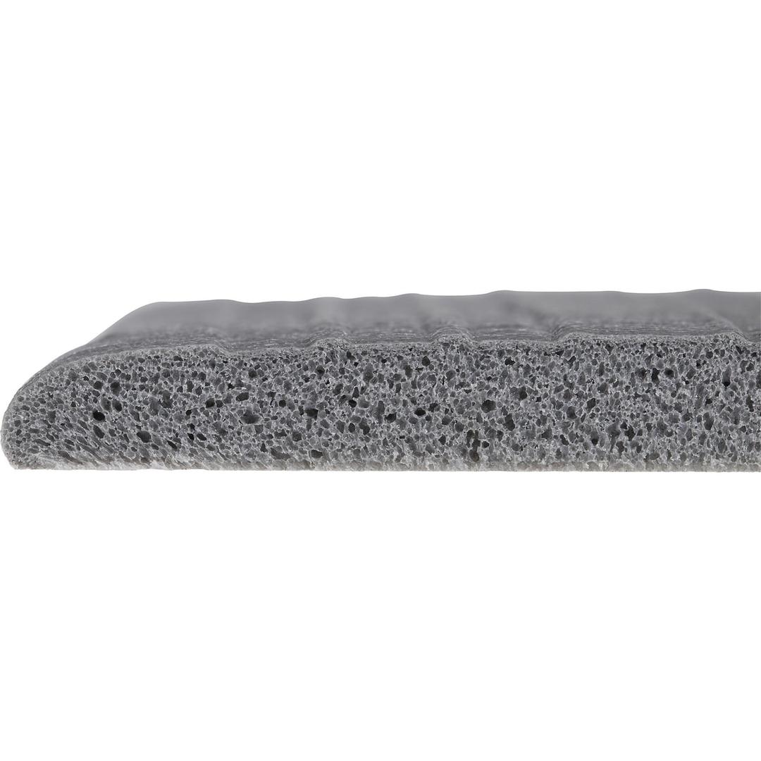 PVC rainuré, 60 x 90 cm, gris Tapis anti-fatigue Yoga Meter Basic MILTEX - Coupe du tapis miltex Yoga Meter Basic, sous-couche à cellules d’air