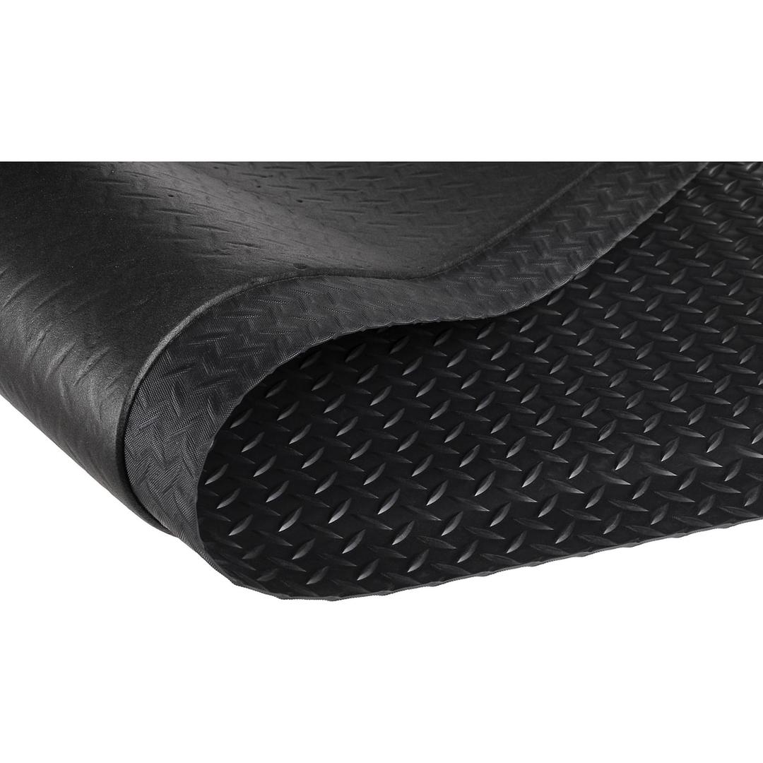 PVC à structure diamant, 60 × 90 cm, noir Tapis anti-fatigue Yoga Deck Ultra MILTEX - Tapis anti-fatigue miltex Yoga Deck Ultra noir, 60 × 90 cm, détail