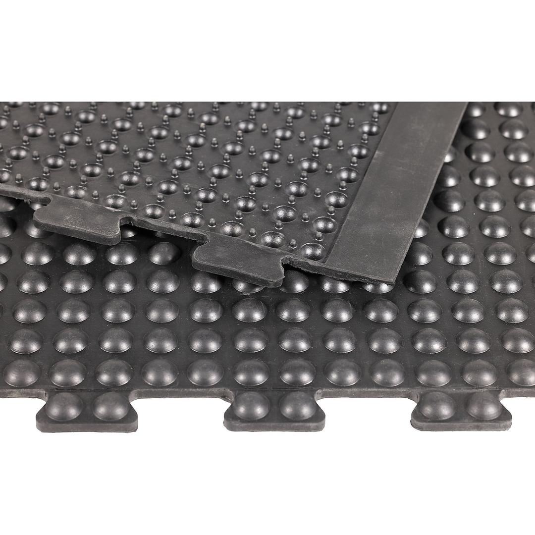 Système modulaire à emboîter, 90 × 90 cm, noir Élément d'angle Yoga Dome Basic MILTEX - Élément d'angle miltex Yoga Dome Basic noir, 90 × 90 cm, détail