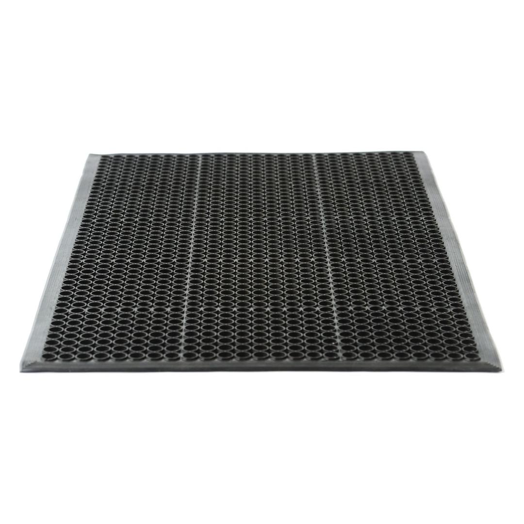 Caoutchouc naturel perforé, 90 × 150 cm, noir Caillebotis Yoga Grip Basic MILTEX - Caillebotis miltex Yoga Grip Basic noir en caoutchouc perforé