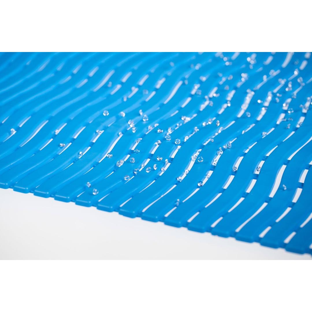 Polyéthylène pieds nus, 60 × 90 cm, bleu Caillebotis piscine Yoga Spa Basic MILTEX - Caillebotis miltex Yoga Spa Basic bleu en polyéthylène ajouré, détail