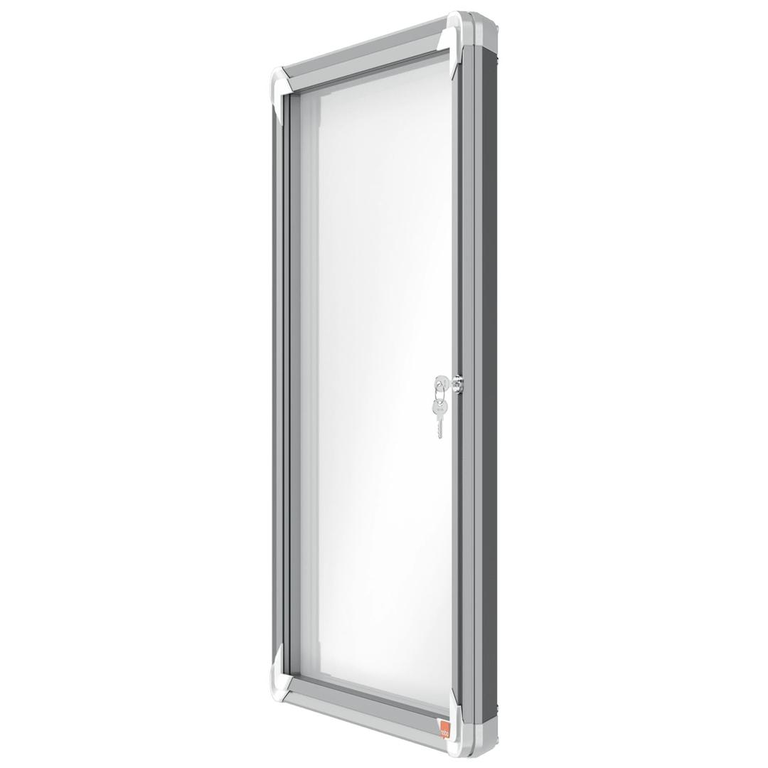 Extérieure, fond magnétique, 4 x A4 Vitrine d'affichage Premium Plus NOBO - Vitrine d'affichage d'extérieur nobo Premium Plus 4 x A4, vue de profil