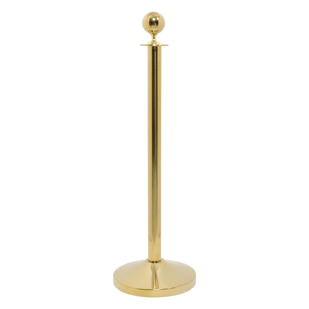 Avec socle, doré Poteau d'accueil CLASSIC SECURIT - Poteau d'accueil Securit CLASSIC doré sur son socle