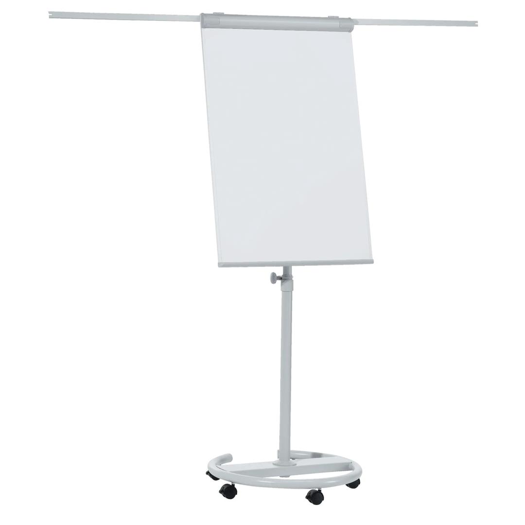 Magnétique, base ronde à 5 roulettes, 680 x 1050 mm Paperboard ECO Mobil FRANKEN - Chevalet de conférence FRANKEN ECO Mobil, bras latéraux sortis