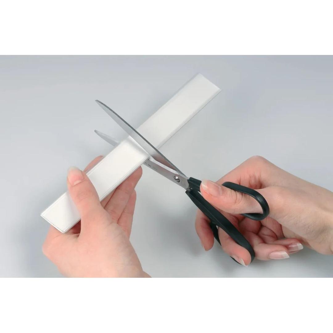 200 x 40 mm, sachet de 5 Porte-étiquette adhésif SCANFIX DURABLE - Porte-étiquette adhésif DURABLE SCANFIX 200 x 40 mm, recoupé aux ciseaux