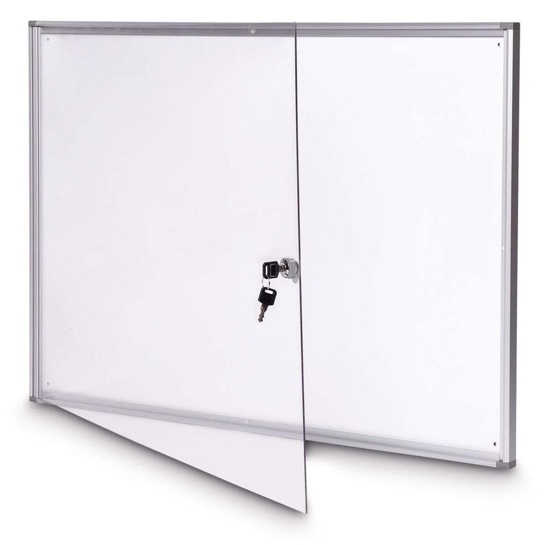 Intérieure, fond magnétique, 8 x A4 Vitrine d'affichage extraslim MAUL - Vitrine d'affichage d'intérieur MAULextraslim 8 x A4, vue de trois quarts