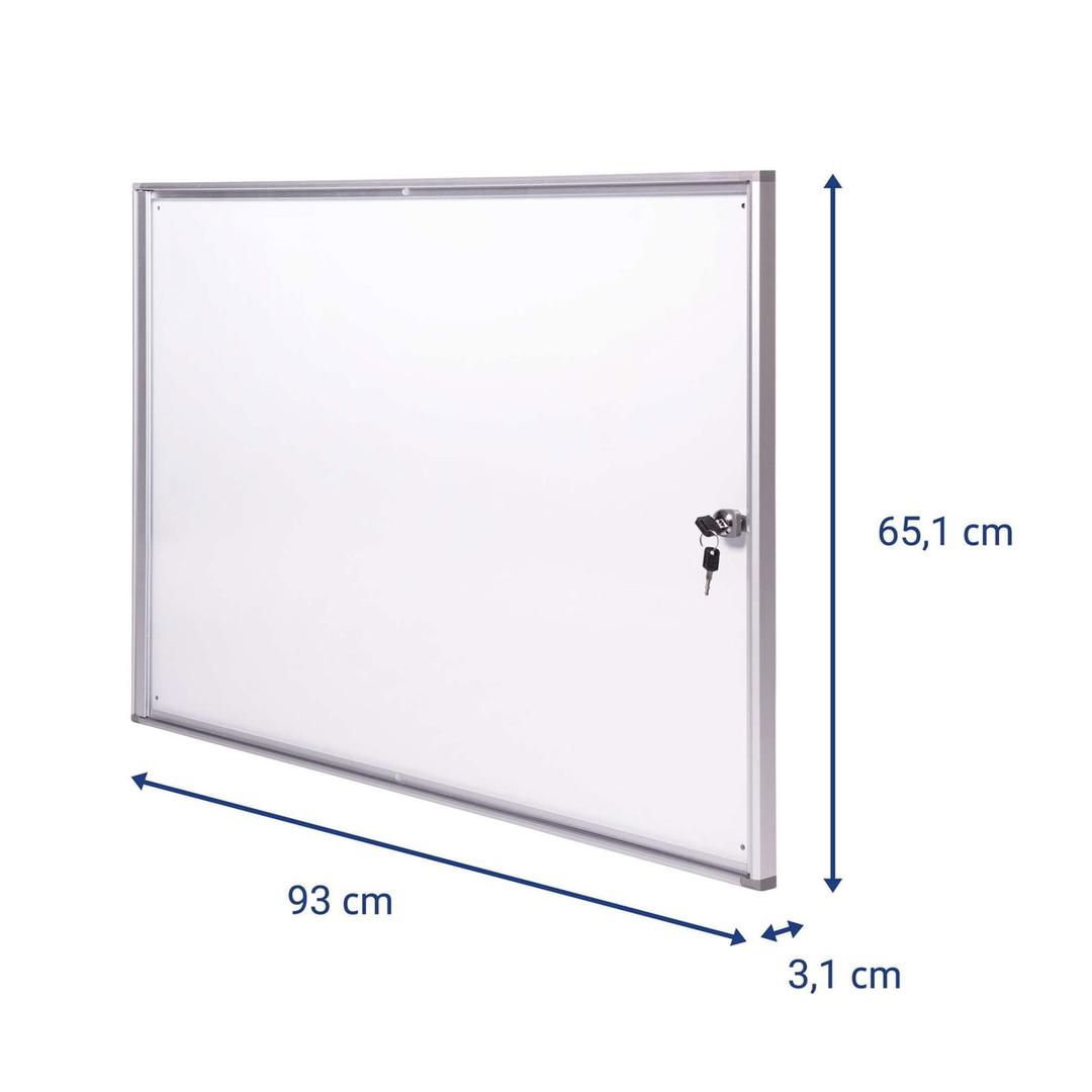 Intérieure, fond magnétique, 8 x A4 Vitrine d'affichage extraslim MAUL - Vitrine d'affichage d'intérieur MAULextraslim 8 x A4, dimensions