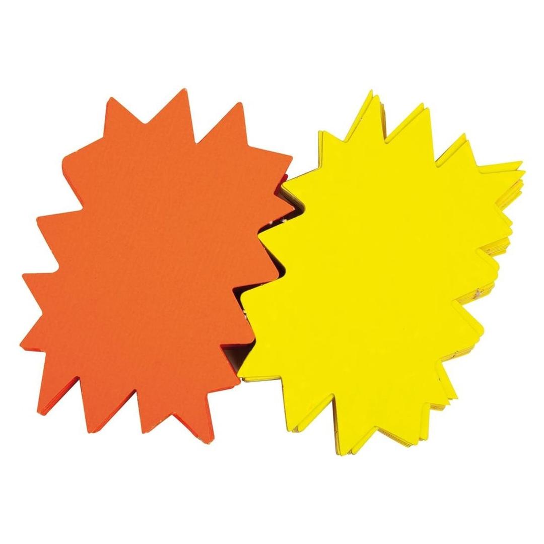 160 x 240 mm, jaune et orange, paquet de 10 Éclaté fluo effaçable à sec APLI - Éclaté fluo effaçable à sec APLI, faces jaune et orange