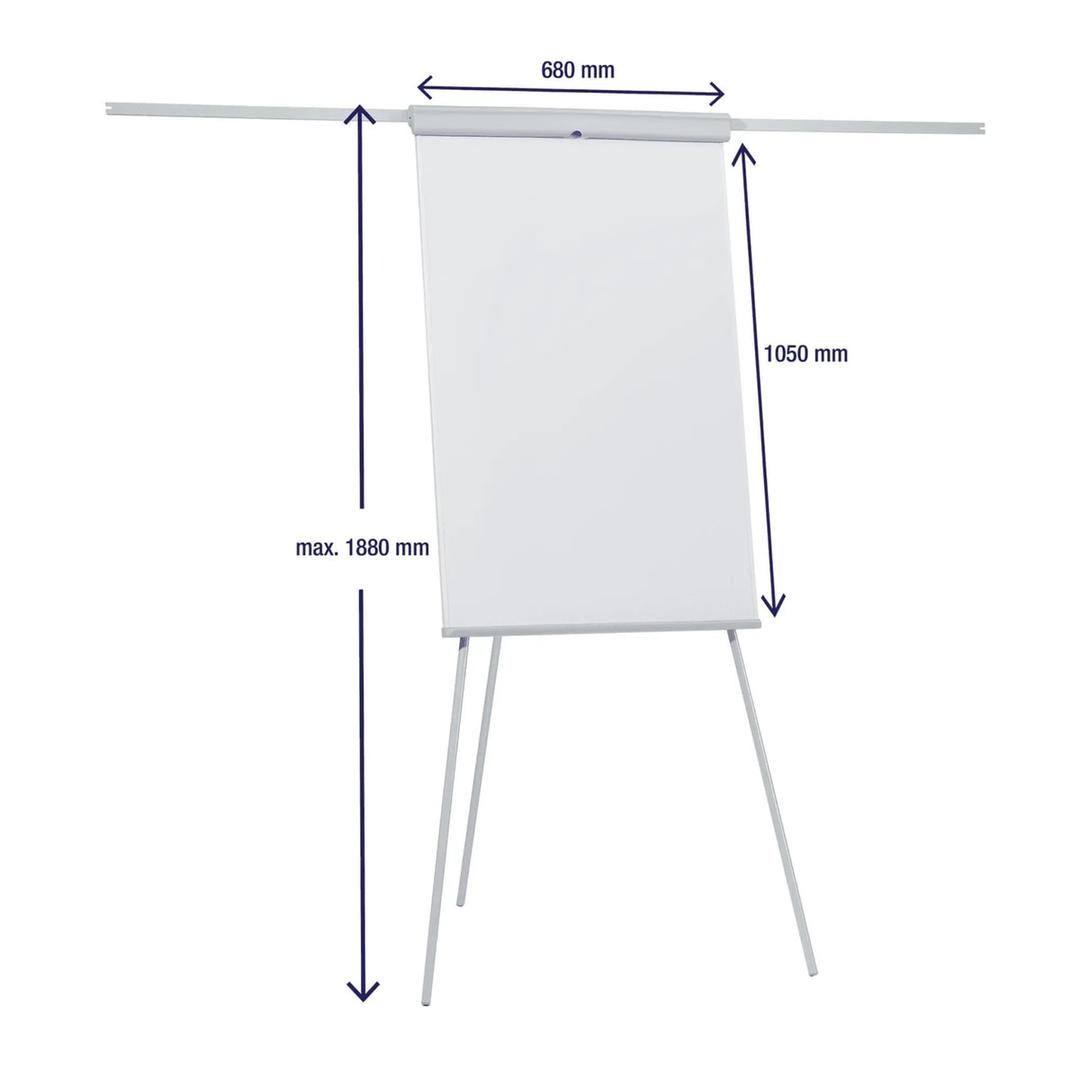 Magnétique, trépied, 2 bras latéraux Chevalet de conférence X-tra!Line Standard Plus FRANKEN - Cotes du chevalet FRANKEN X-tra!Line Standard Plus