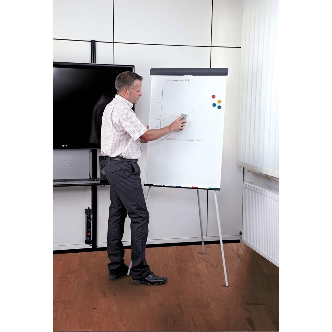 Magnétique, trépied pliable, 660 x 970 mm Chevalet de conférence standard MAUL - Présentation sur le chevalet MAULstandard magnétique
