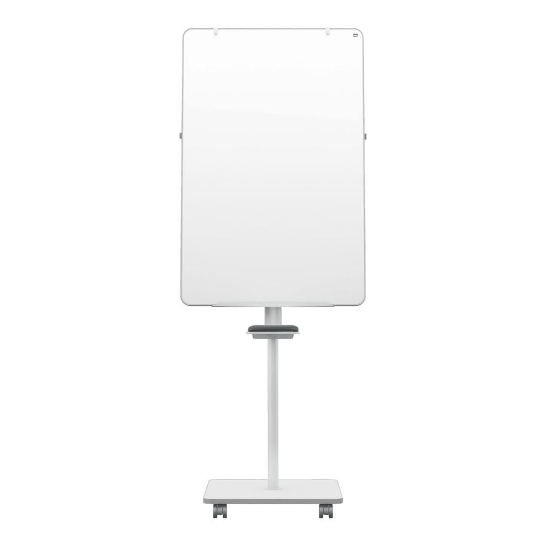 Tableau blanc magnétique double face, 4 roulettes Chevalet de conférence mobile Move & Meet NOBO - Chevalet de conférence mobile nobo Move & Meet, tableau en portrait