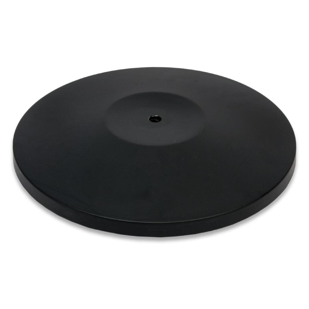 Ø 310 mm, noir mat Pied de poteau de guidage RETRACTABLE SECURIT - Pied rond Securit RETRACTABLE noir mat pour poteau de guidage