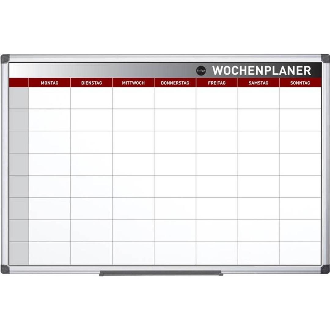 90 x 60 cm, impression en allemand Tableau planning hebdomadaire BI-OFFICE - Tableau planning hebdomadaire Bi-Office imprimé en allemand, 90 x 60 cm