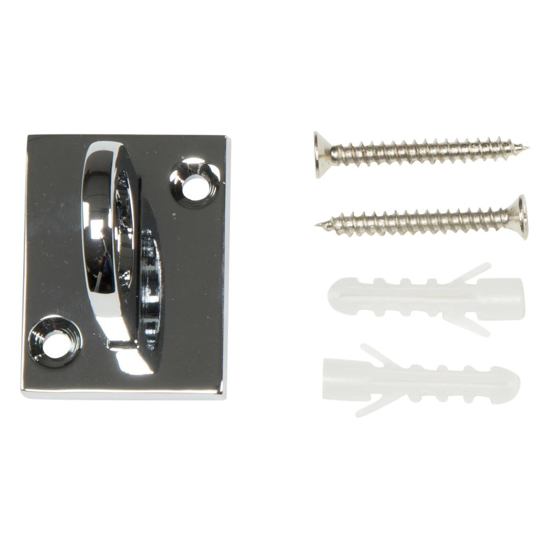 Pour corde, chromé Support mural CLASSIC SECURIT - Support mural Securit CLASSIC chromé avec ses vis et chevilles