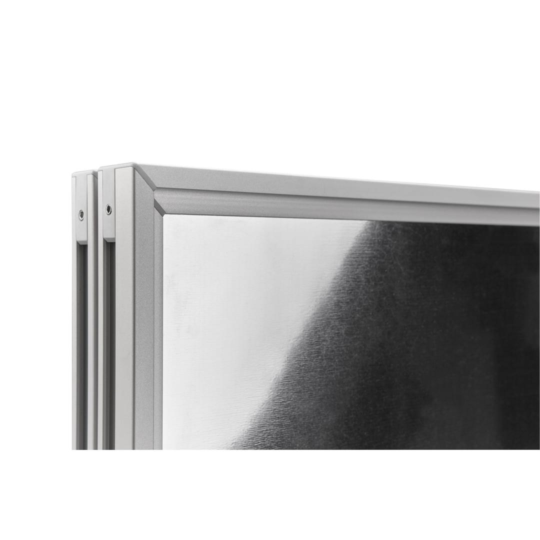 Intérieure, fond magnétique, 6 x A4 Vitrine d'affichage SP MAGNETOPLAN - Vitrine d'affichage d'intérieur magnetoplan SP 6 x A4, détail du cadre en aluminium