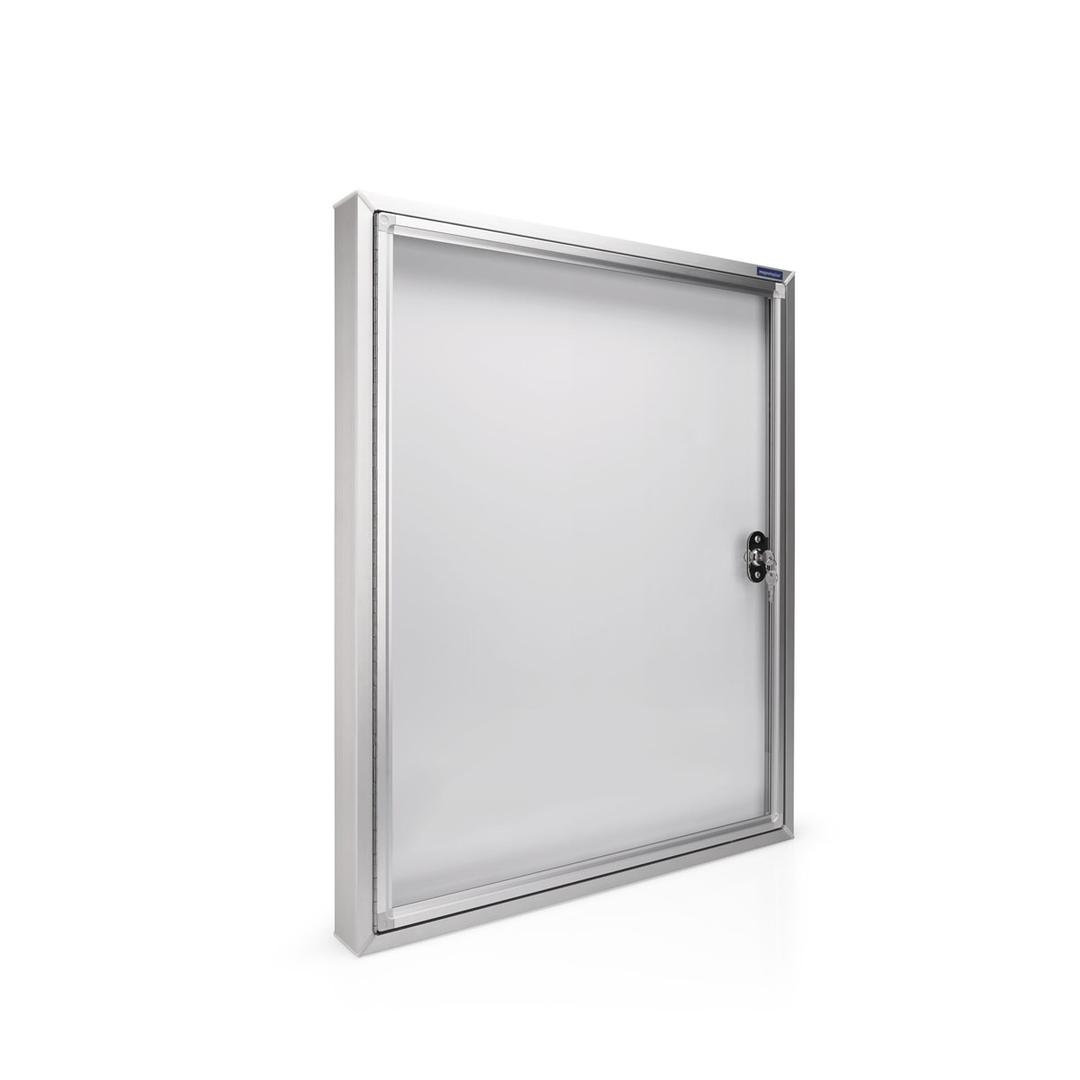 Extérieure, fond magnétique, 4 x A4 Vitrine d'affichage CC MAGNETOPLAN - Vitrine d'affichage d'extérieur magnetoplan CC 4 x A4, vue de trois quarts